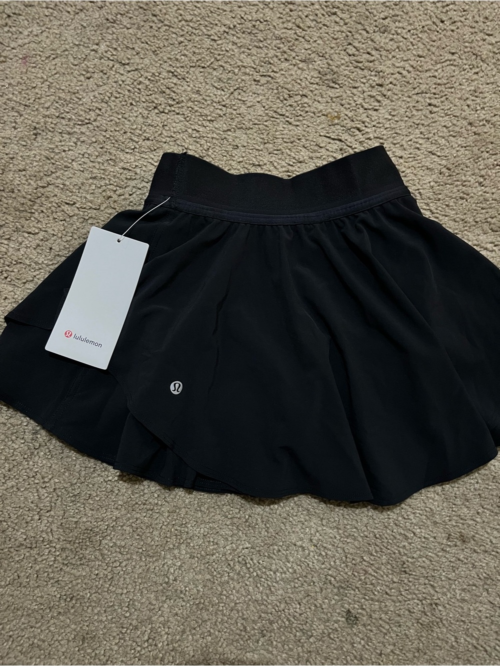 lululemon athletica Black Circle Skirt with Flowy Silhouette